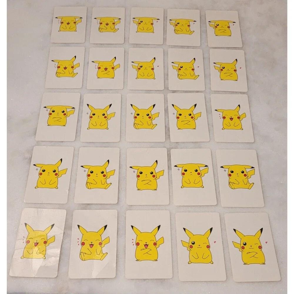 Milton Bradley Pokémon Pikachu Match Em Catch Em Game Missing Two Cards 1999